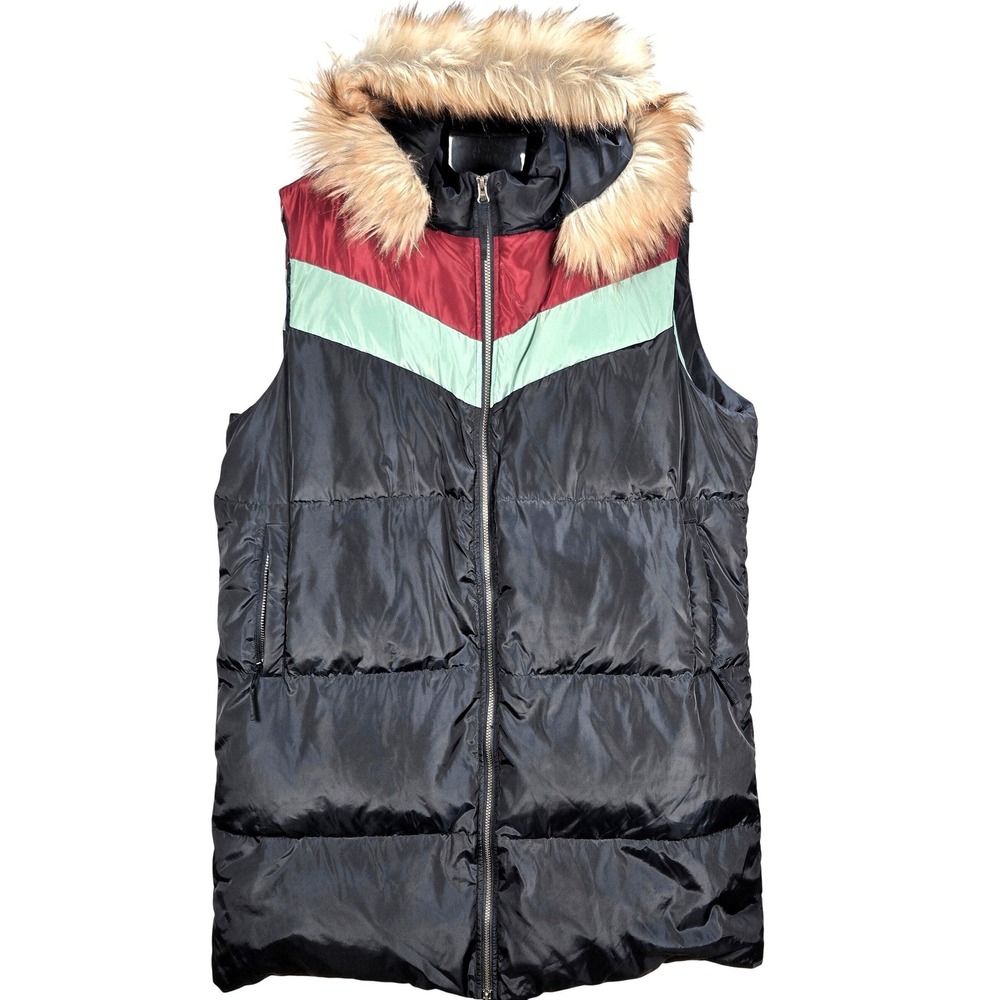 Women's Sundance XXL Goose Down Dottie Retro Vest Hooded Outdoor Gorpcore